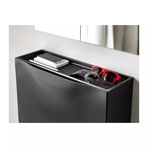 IKEA Puerto Rico - TRONES shoe/storage cabinet, black, 20 1/2 