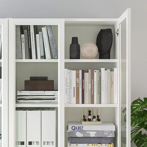 IKEA Puerto Rico - BILLY/OXBERG bookcase with glass doors, white