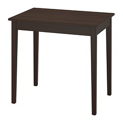 NÄSINGE, mesa, Marrón oscuro tinte / chapa haya
