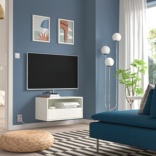EKET, wall mounted media shelf w rail 3 of 9 open dialog