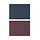 Current variation: double sided/dark gray-blue dark lilac-red