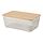 Select colour variation: rectangular metal/white bamboo