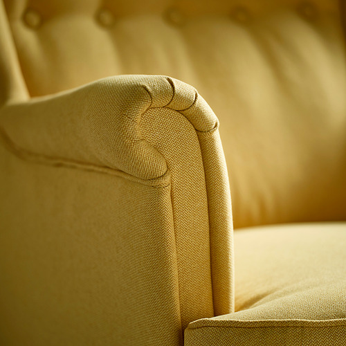 STRANDMON, wing chair with ottoman. 4 of 8 open dialog