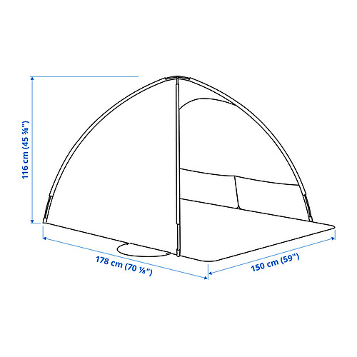 STRANDÖN, sun/wind shelter. 6 of 7 open dialog