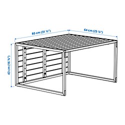 Measurement Illustration - HÅKANSKÄR coffee table