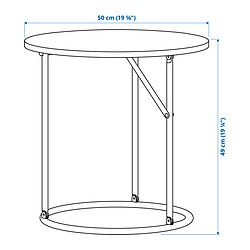 Measurement Illustration - KOMPISHÄNG side table
