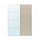 Select colour variation: aluminum mirror glass/double sided gray-beige