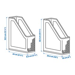 Ilustración de medidas - DRÖNJÖNS revistero