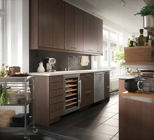 IKEA Puerto Rico SINARP 2-p door/corner base cabinet set, brown