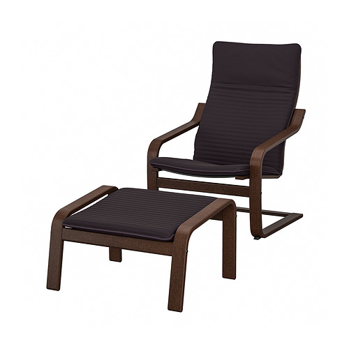 POÄNG, armchair and ottoman 1 of 8 open dialog
