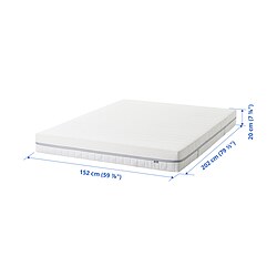Ilustración de medidas - ÅBROTTEN mattress de espuma