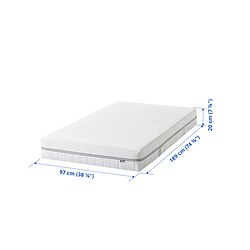 Measurement Illustration - ÅBROTTEN foam mattress