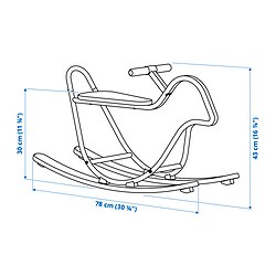 Measurement Illustration - GREJSIMOJS rocking-bird