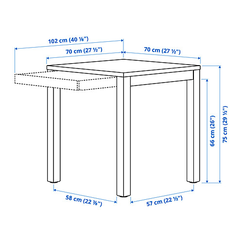 IKEA PS 2026, table with drawer. 8 of 8 open dialog