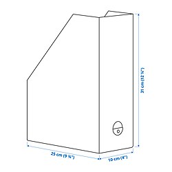 Ilustración de medidas - GÄRDESGÅRD revistero