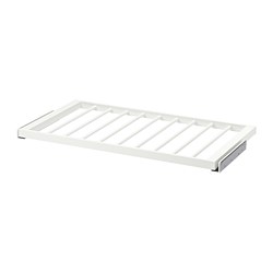 KOMPLEMENT, pull-out pants hanger, White