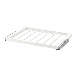 KOMPLEMENT, pull-out pants hanger, White