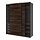 Select colour variation: dark gray black/double sided dark brown oak effect
