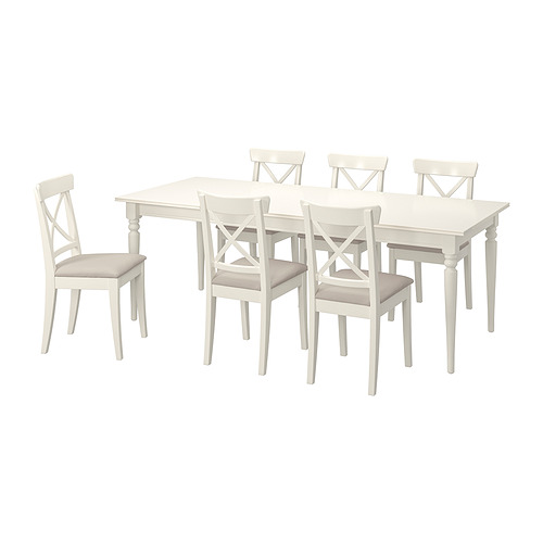 INGATORP / INGOLF, table and 6 chairs 1 of 8 open dialog