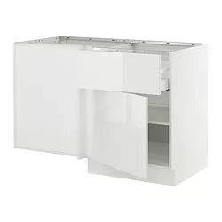 IKEA Puerto Rico - SEKTION corner base cab w drawer and shelf, white ...