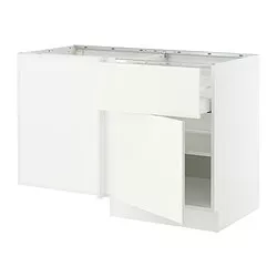 IKEA Puerto Rico - SEKTION corner base cab w drawer and shelf, white ...