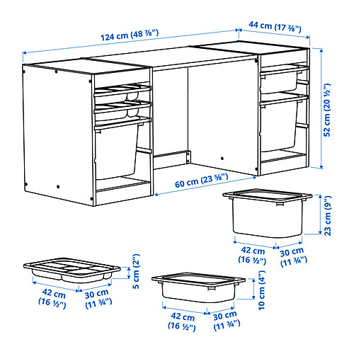 TROFAST, desk with storage boxes/trays. 7 of 8 open dialog