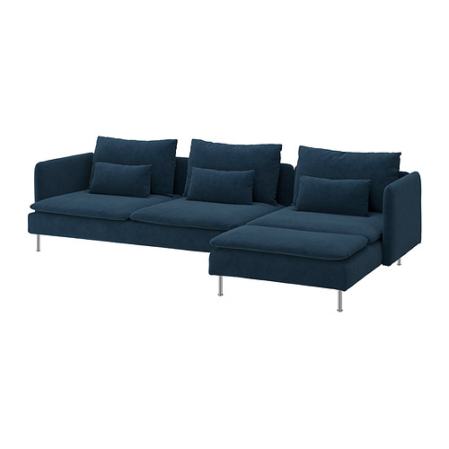 SÖDERHAMN, 4 seat sofa with chaise longue. 1 of 8 open dialog