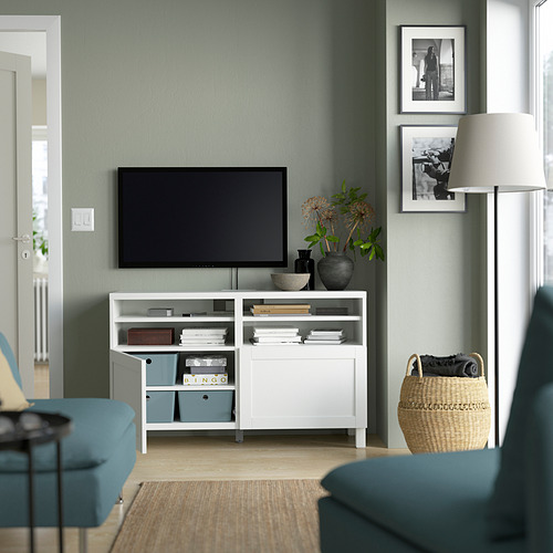 BESTÅ, TV unit with doors. 2 of 10 open dialog