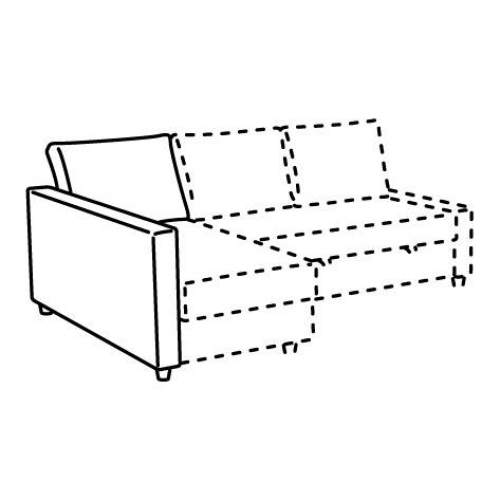 FRIHETEN, backrest for corner sofa-bed. 1 of 2 open dialog