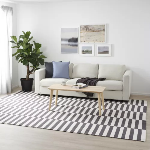 ラグ・カーペット RUG STOCKHOLM 2017 170x240 cm STOCKHOLM 2017 rug, flatwoven, handmade/stripe gray, 8'2