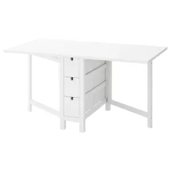 IKEA Puerto Rico - NORDEN drop leaf dining table, white, 10 1/4/35