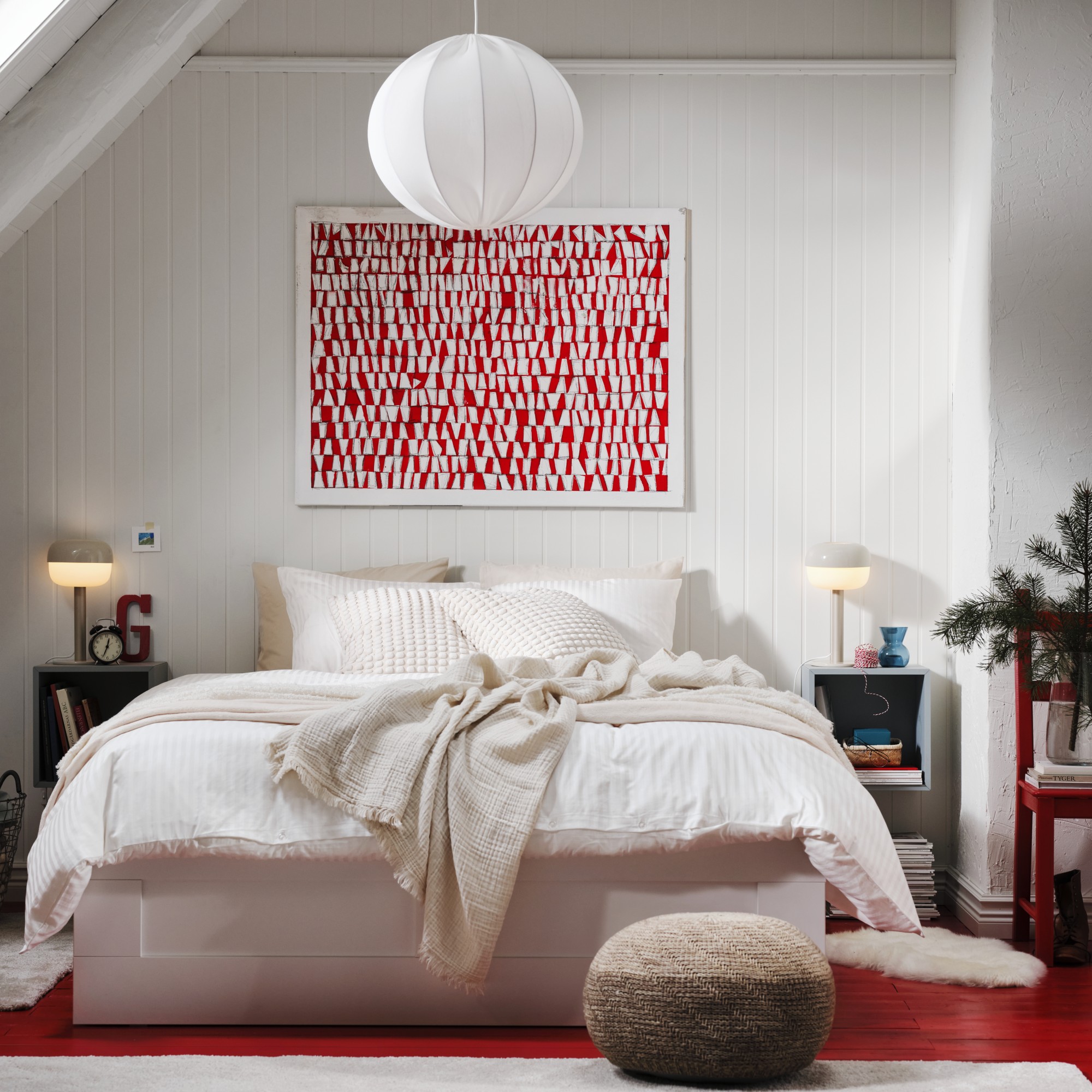 BRIMNES, bed with storage. 2 of 8 open dialog