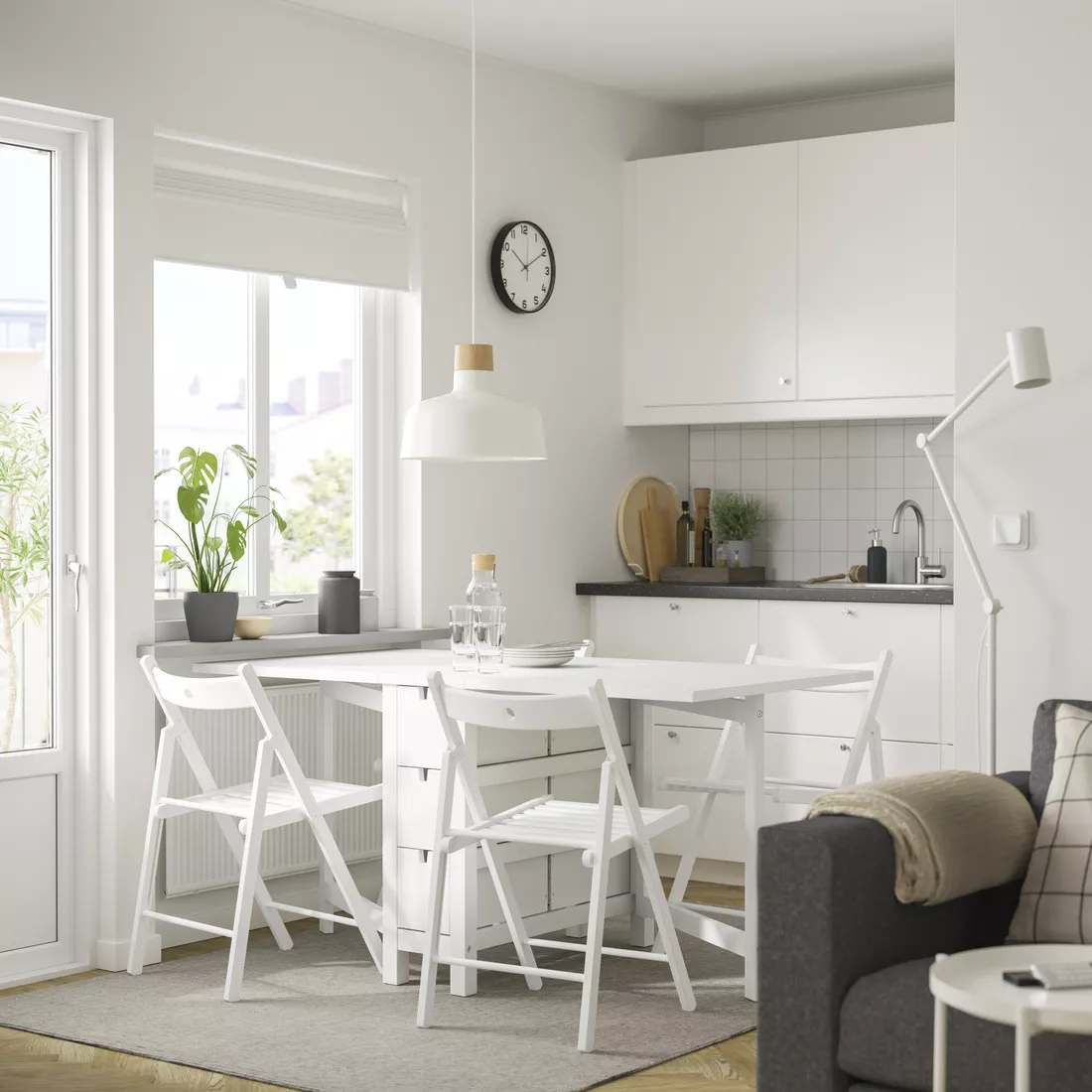 IKEA Puerto Rico - NORDEN drop leaf dining table, white, 10 1/4/35