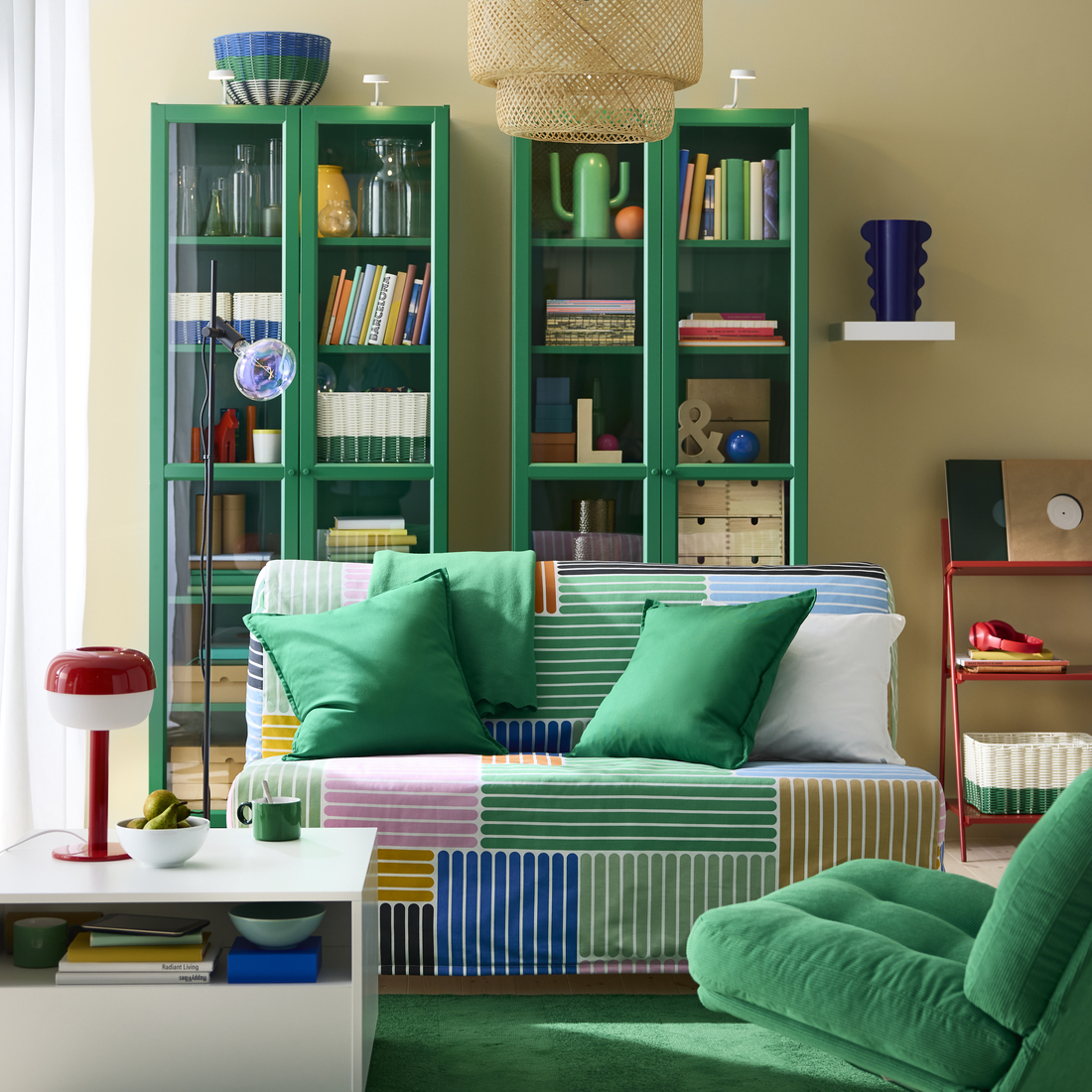 BILLY, bookcase with glass doors 2 of 4 open dialog