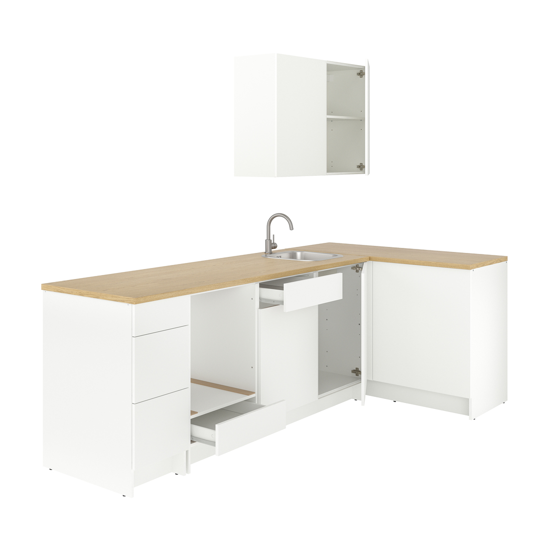 KNOXHULT, corner kitchen with GLYPEN water tap. 1 of 5 open dialog