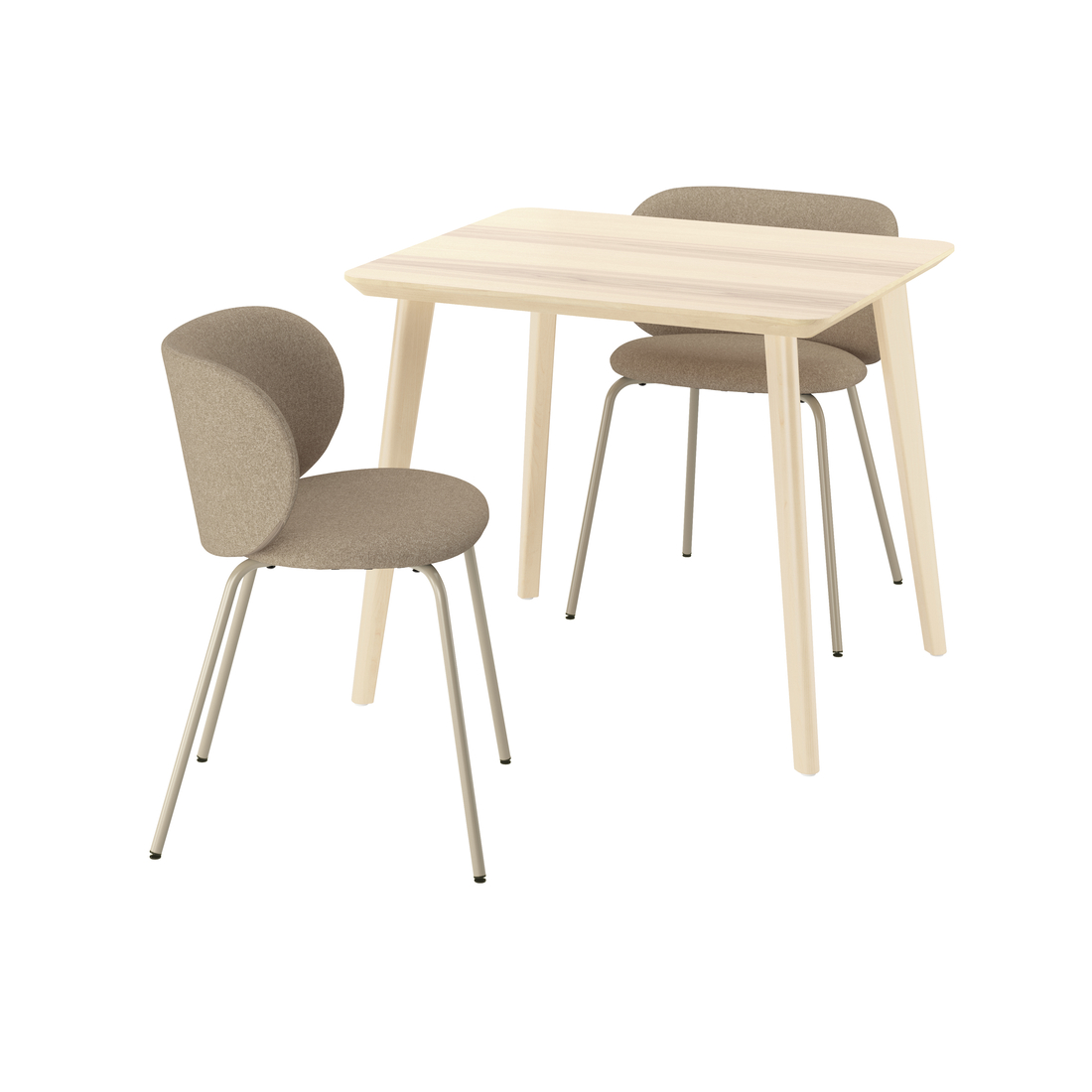 LISABO / KRYLBO, dining table and 2 chairs. 1 of 6 open dialog