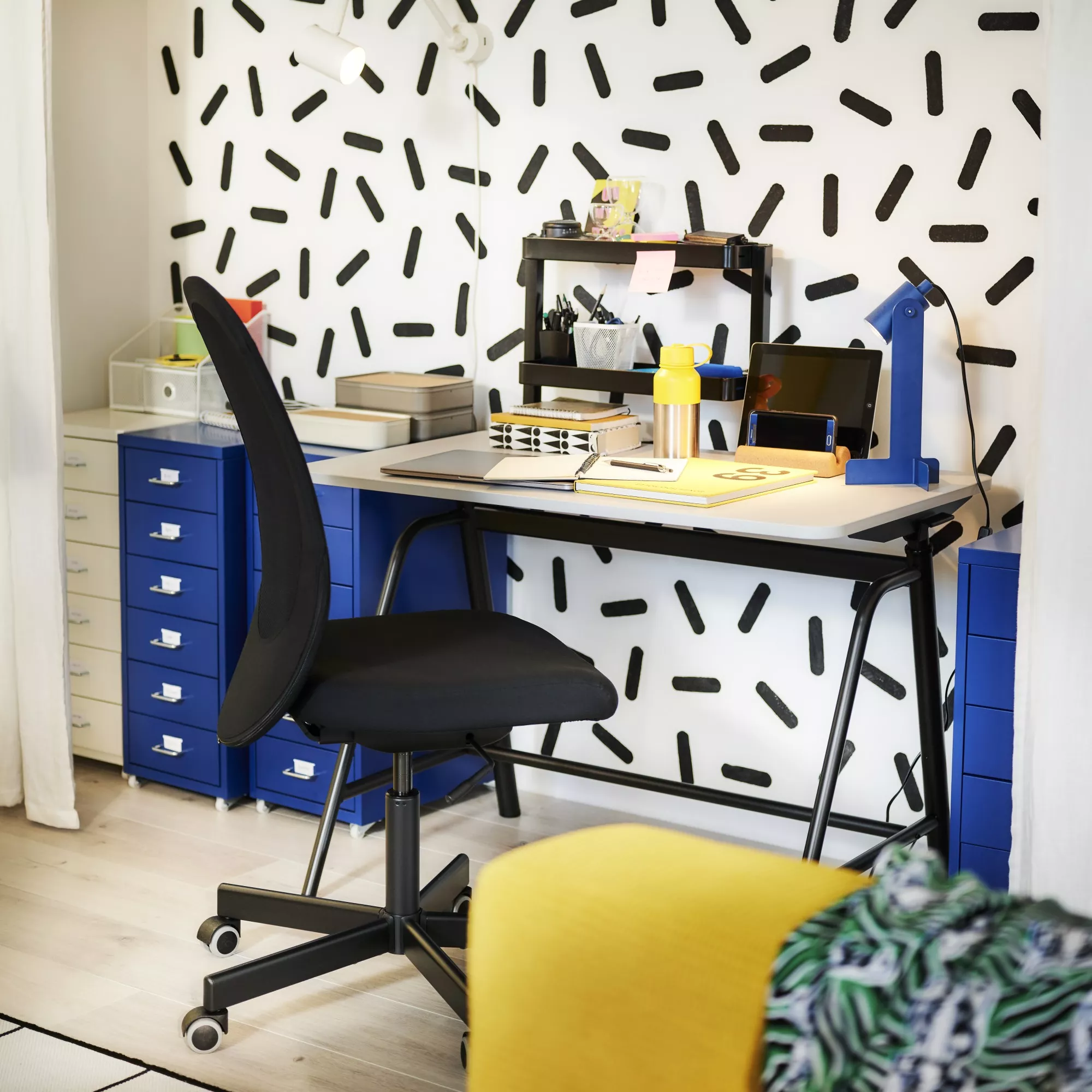IKEA Puerto Rico - GLADHÖJDEN desk sit/stand, light gray