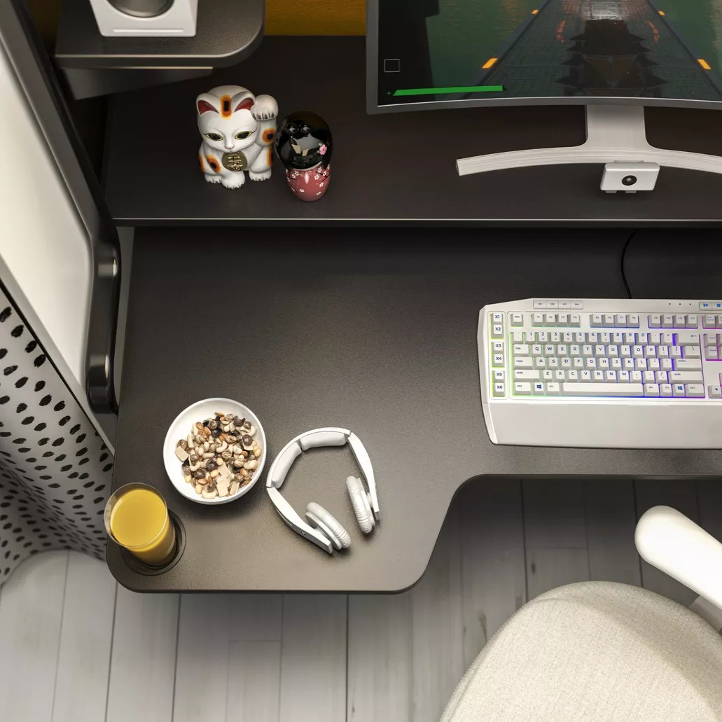 IKEA Puerto Rico - FREDDE gaming desk, black, 55 1/8/72 7/8x29 1