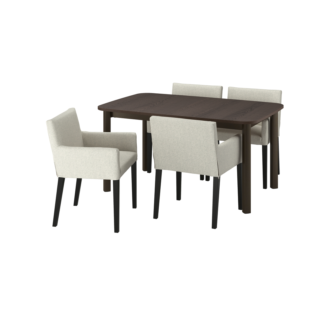 STRANDTORP / MÅRENÄS, extendable dining table and 4 chairs. 1 of 5 open dialog