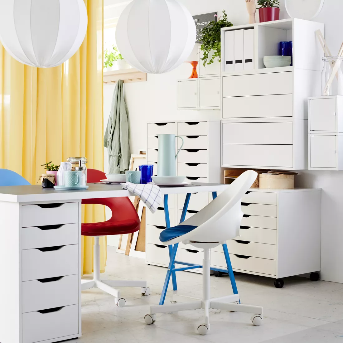 IKEA Mayagüez - ALEX drawer unit with 9 drawers, white, 14 1/8