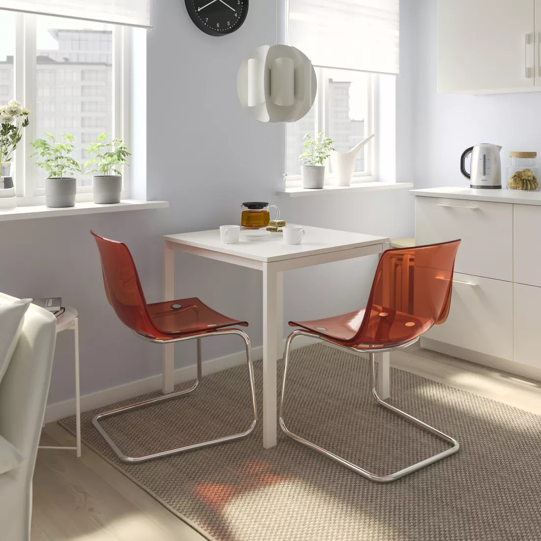 IKEA Puerto Rico - TOBIAS chair, brown/red/chrome plated