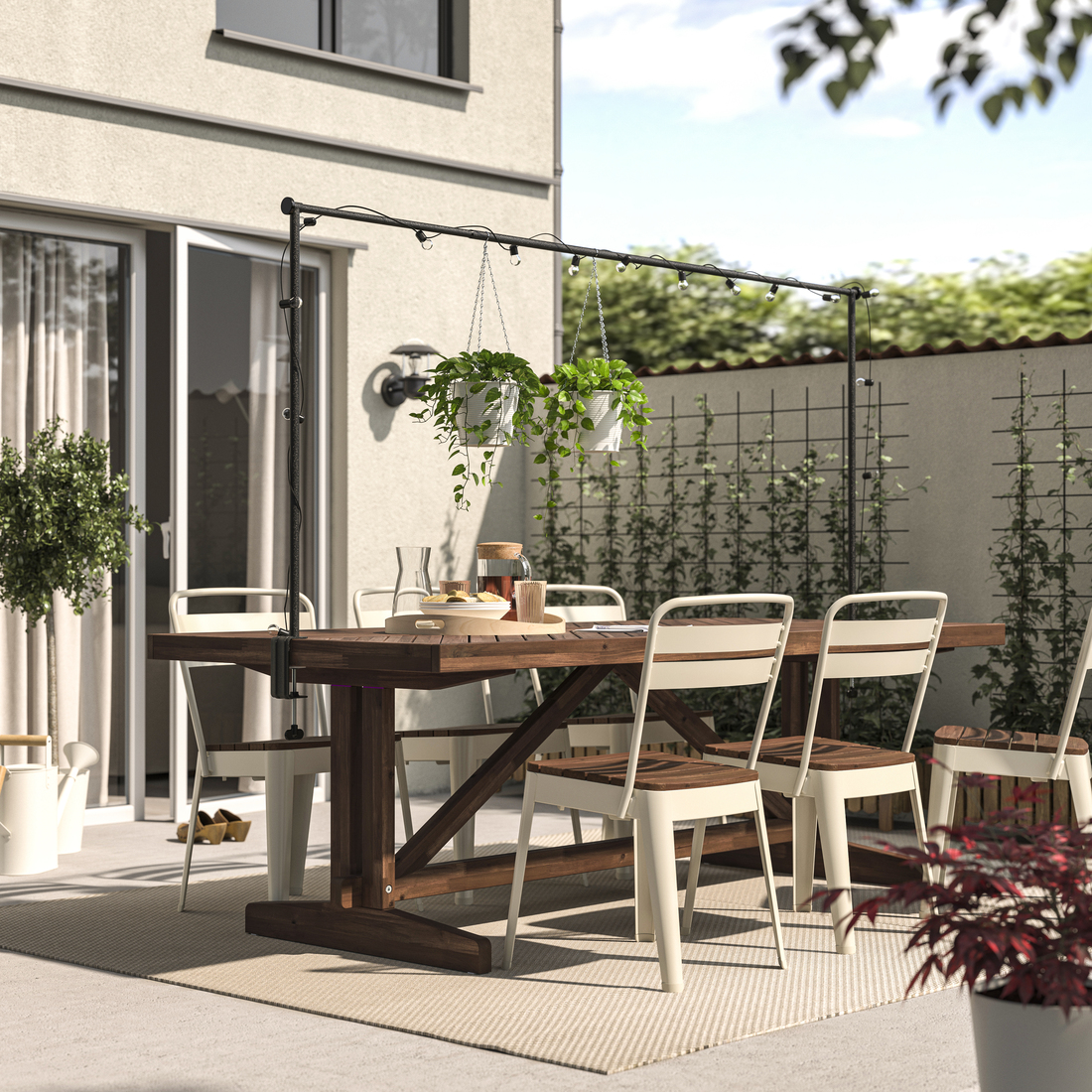 NORRMANSÖ, mesa y 6 sillas, exterior. 2 de 7 open dialog
