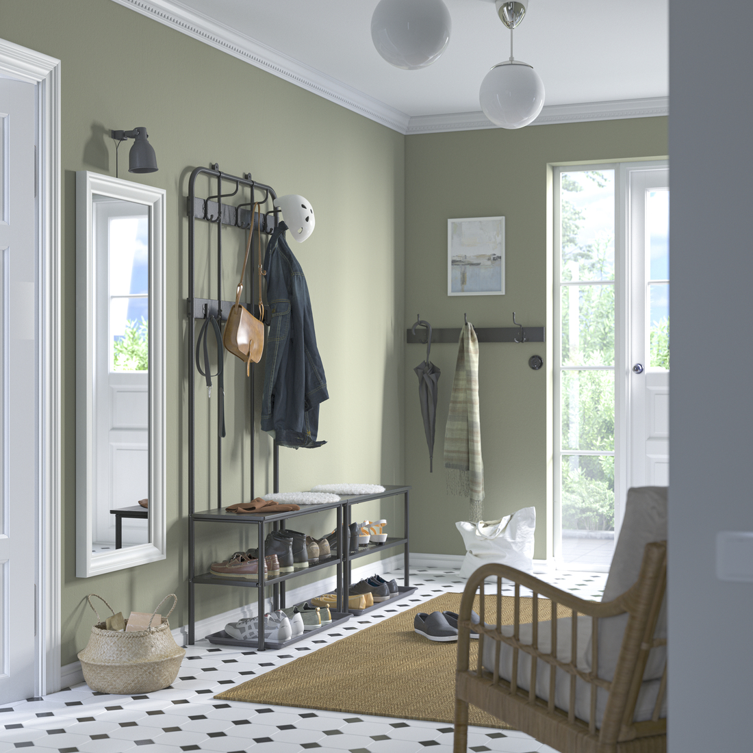 NIPÅSEN / BAGGMUCK, hallway furniture, set of 2. 2 of 4 open dialog