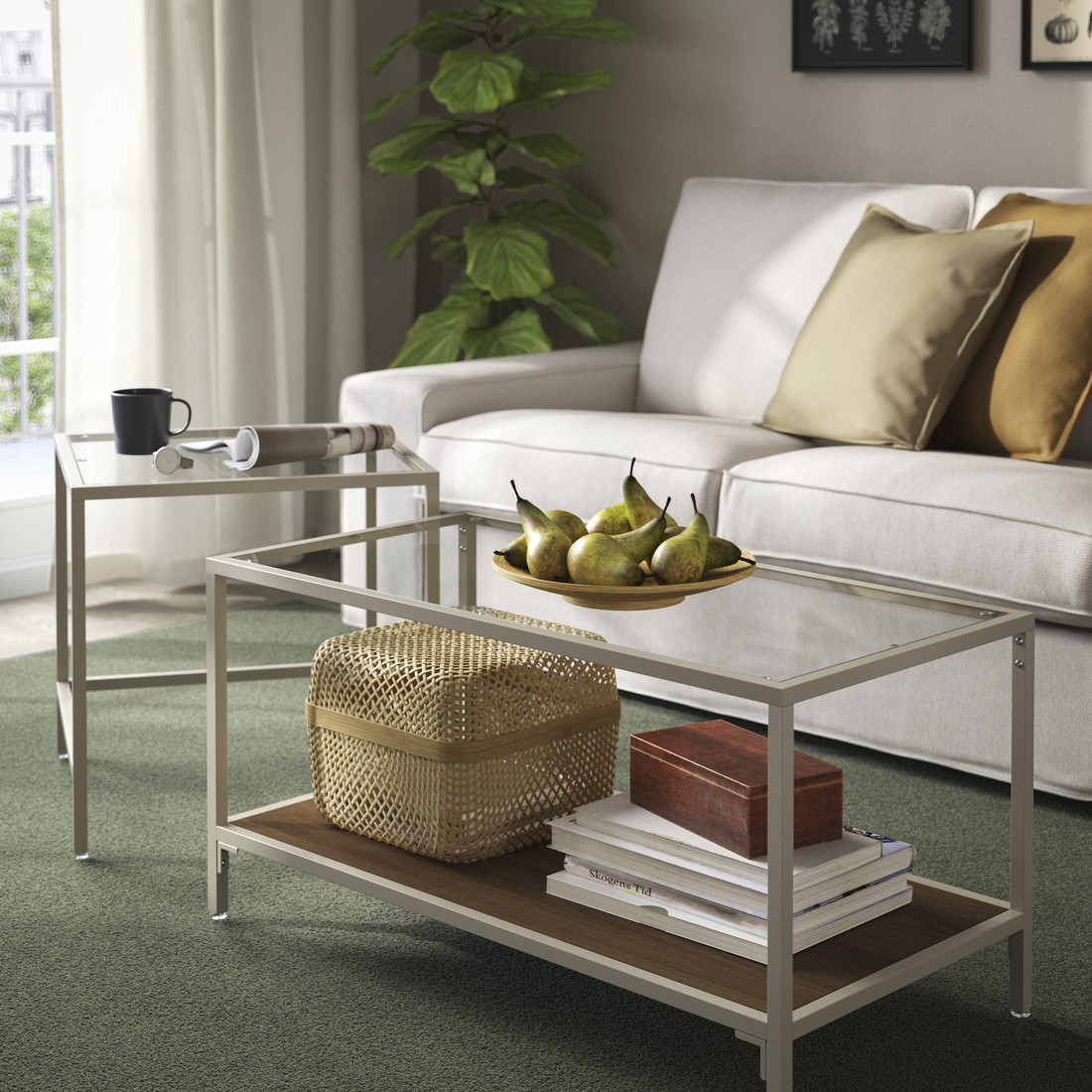 VITTSJÖ, nesting tables, set of 2. 2 of 4 open dialog