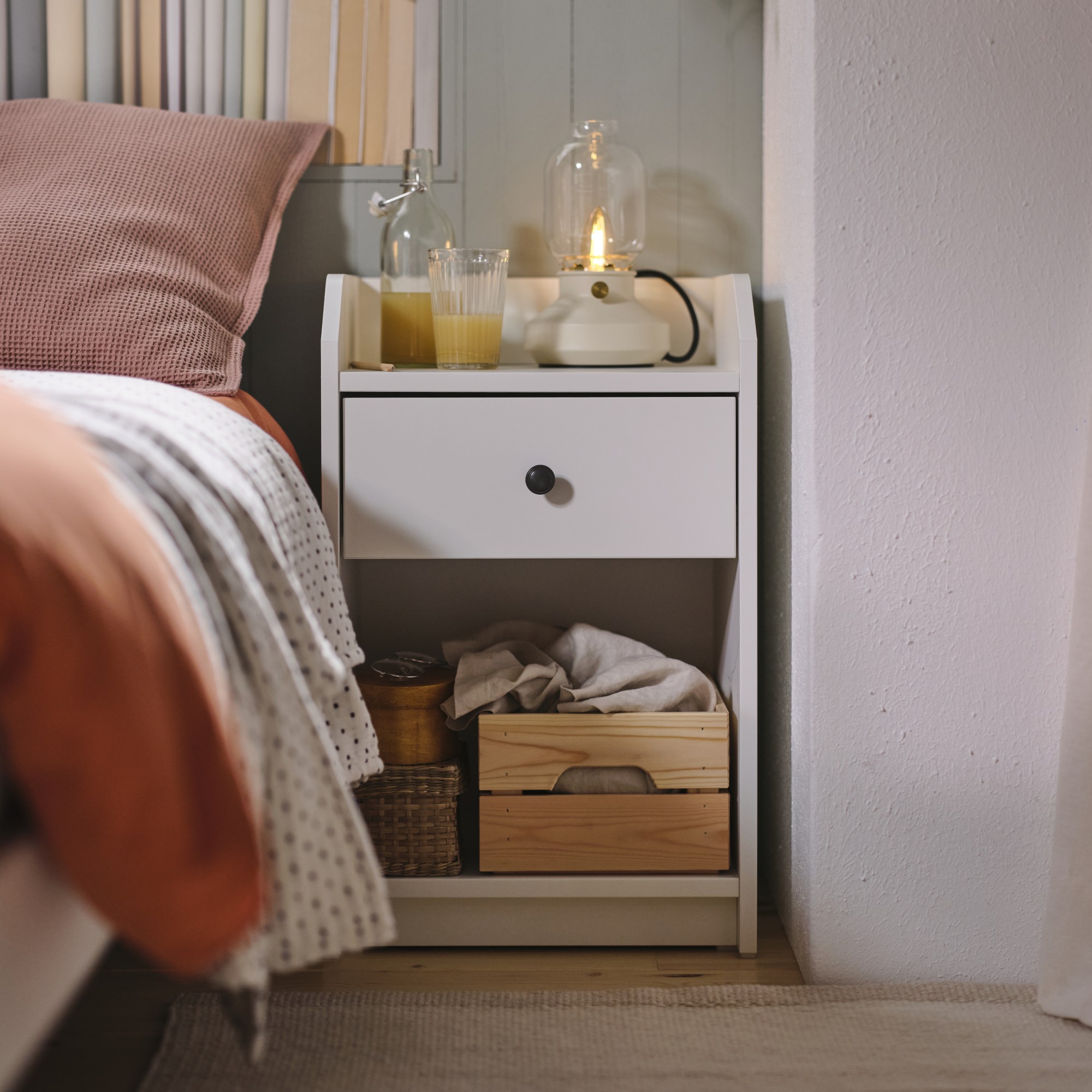 HAUGA, nightstand. 2 of 6 open dialog