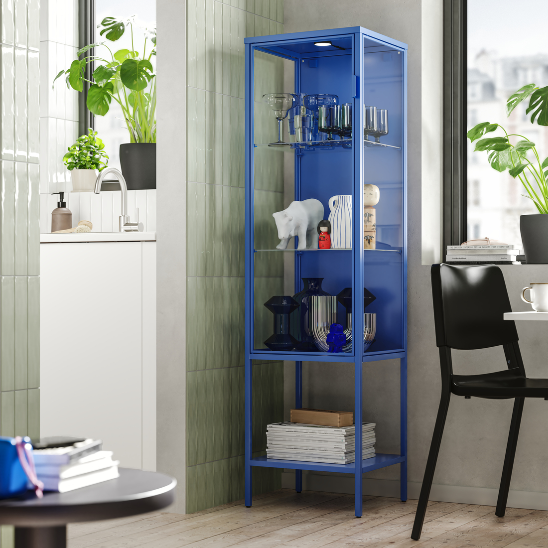 RUDSTA, glass-door cabinet. 2 of 6 open dialog