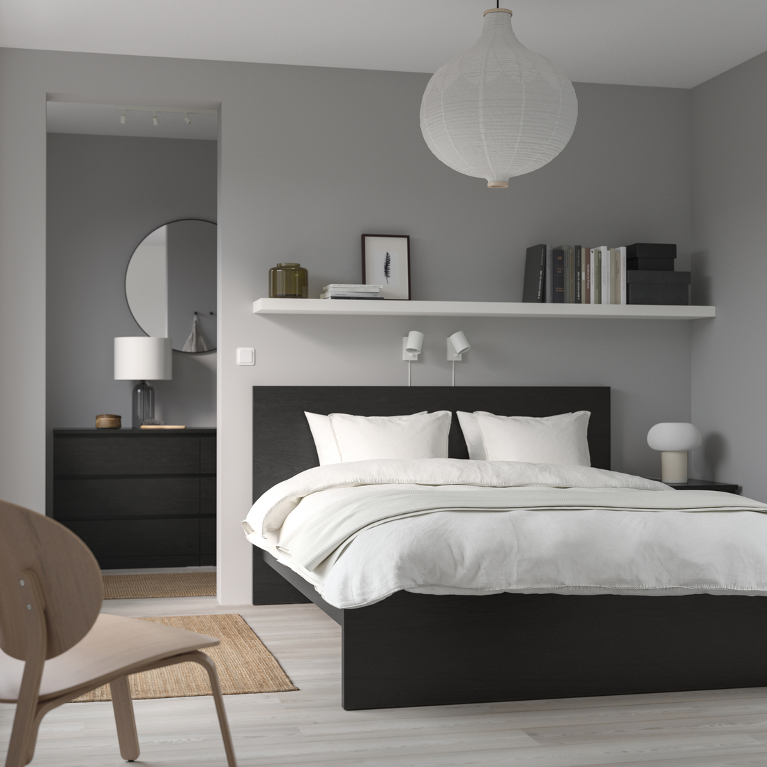 MALM, bed frame, high. 2 of 4 open dialog