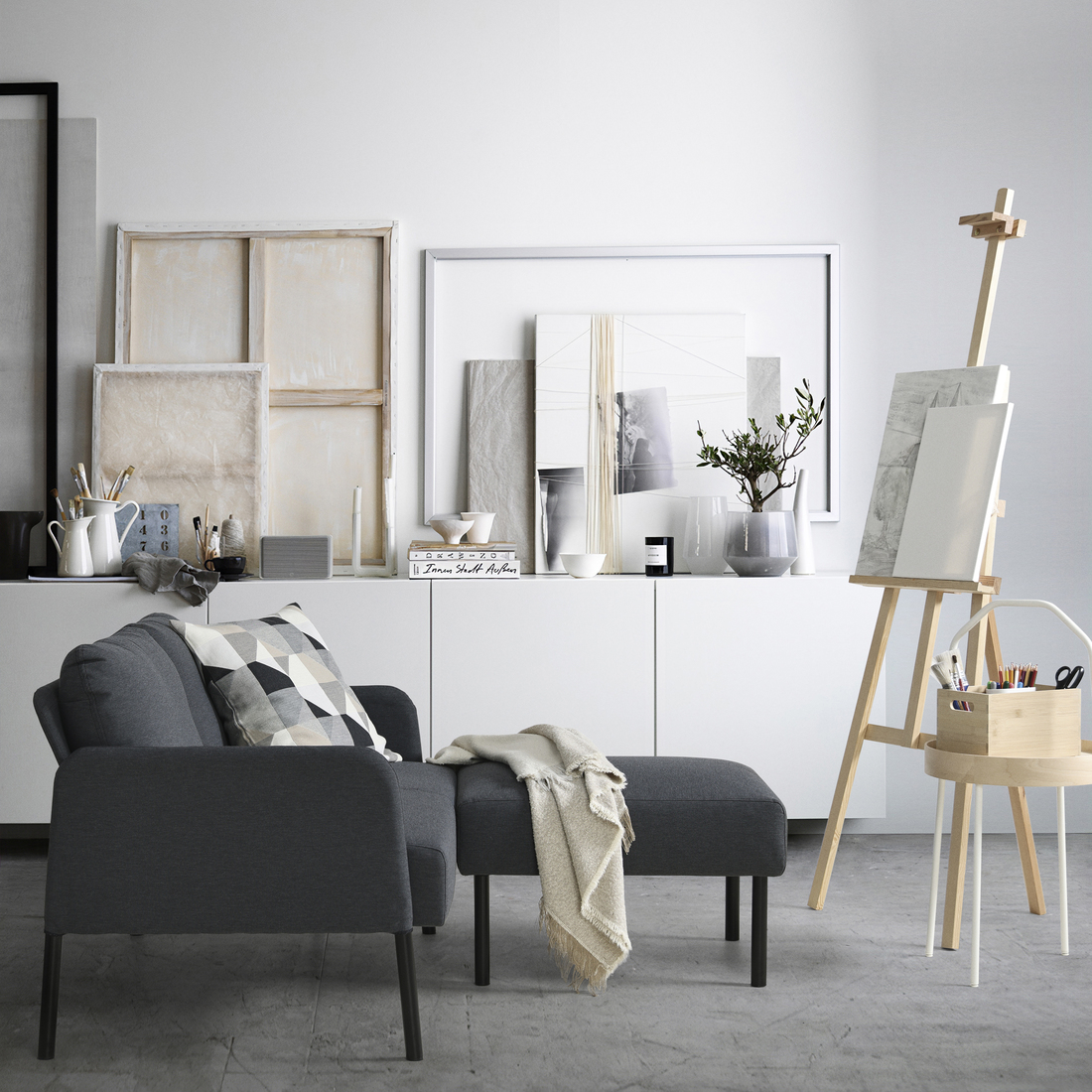 GLOSTAD, 2-seat sofa with chaise longue. 4 of 8 open dialog