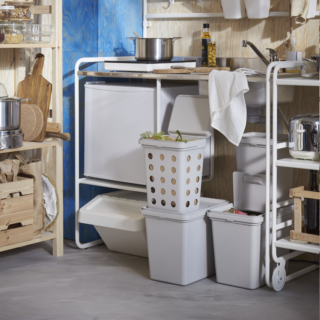 SORTERA, recycling bin with lid. 3 of 5 open dialog