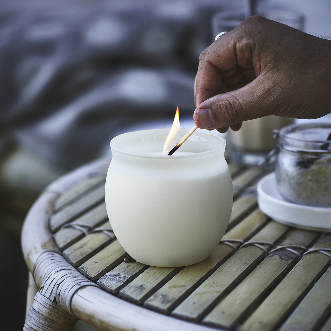 JÄMLIK, scented candle in glass. 5 of 5 open dialog